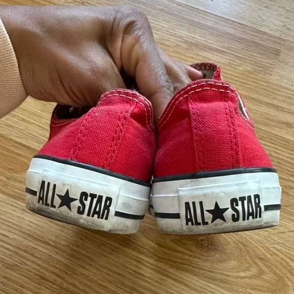 Red Converse Sneakers - Size 7 - Picture 8 of 10